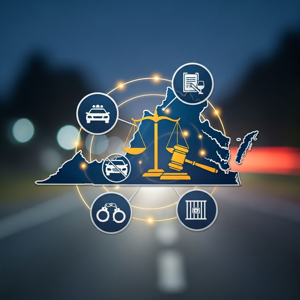 Understanding Virginia DUI Laws and Penalties Clear, practical guidance on Virginia DUI laws, penalties, and consequences for drivers of all ages and backgrounds.