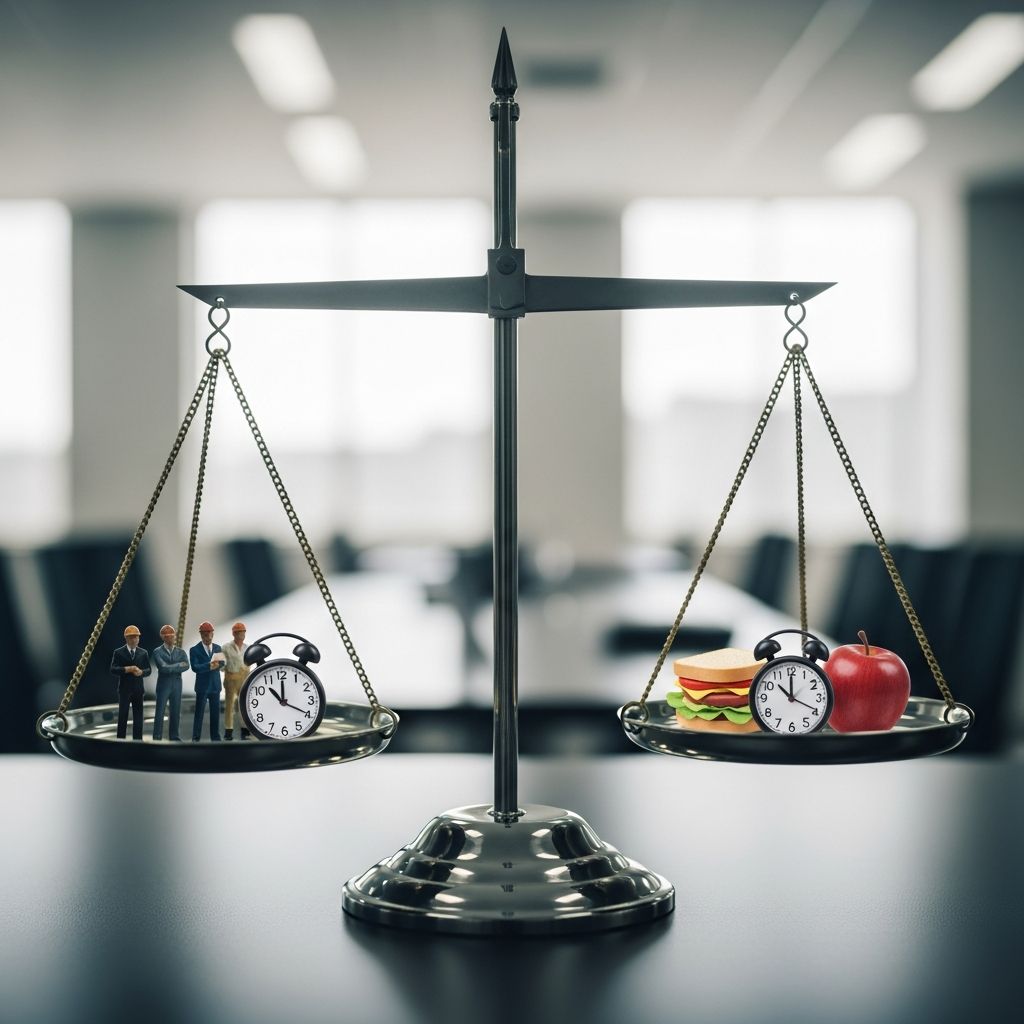 Learn how federal and state laws treat lunch, coffee breaks, and short rest periods—and what both workers and employers must know.