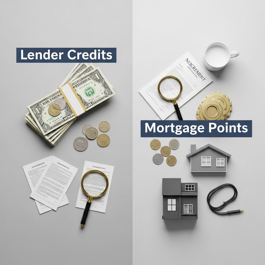 Using Lender Credits and Mortgage Points Wisely Learn how lender credits and discount points change your interest rate, closing costs, and long-term cost of a mortgage.