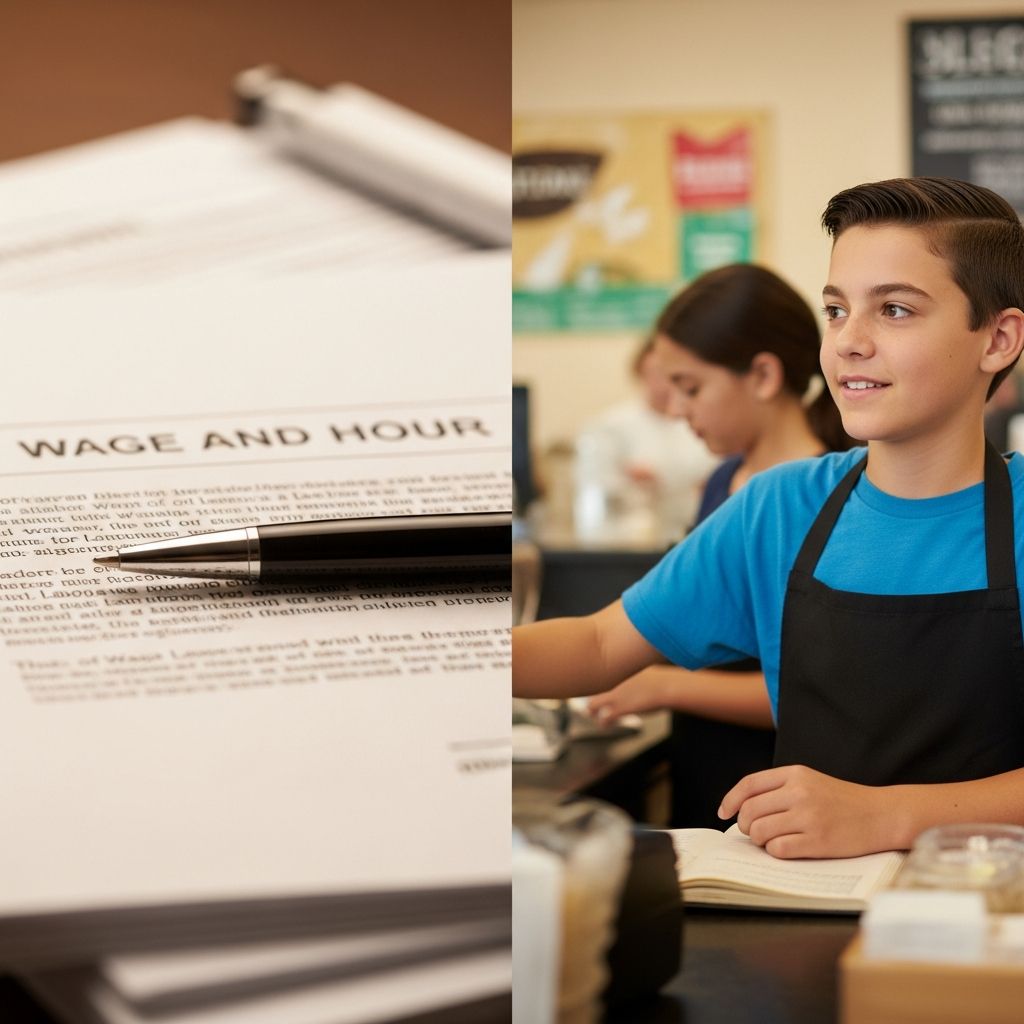 A practical guide for teens, parents, and employers on youth wages, work hours, and legal protections in the United States.