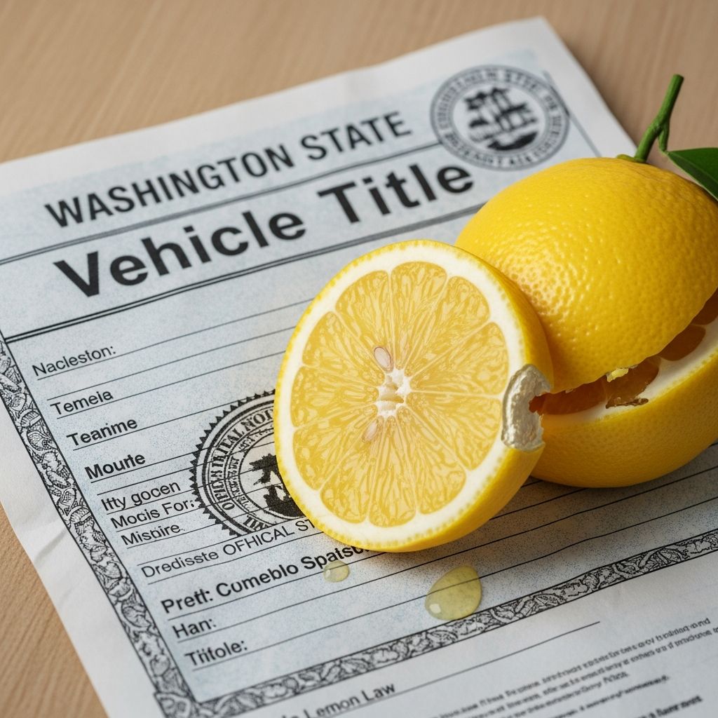 Learn how Washington State’s Lemon Law protects car buyers when new or leased vehicles have serious ongoing defects.