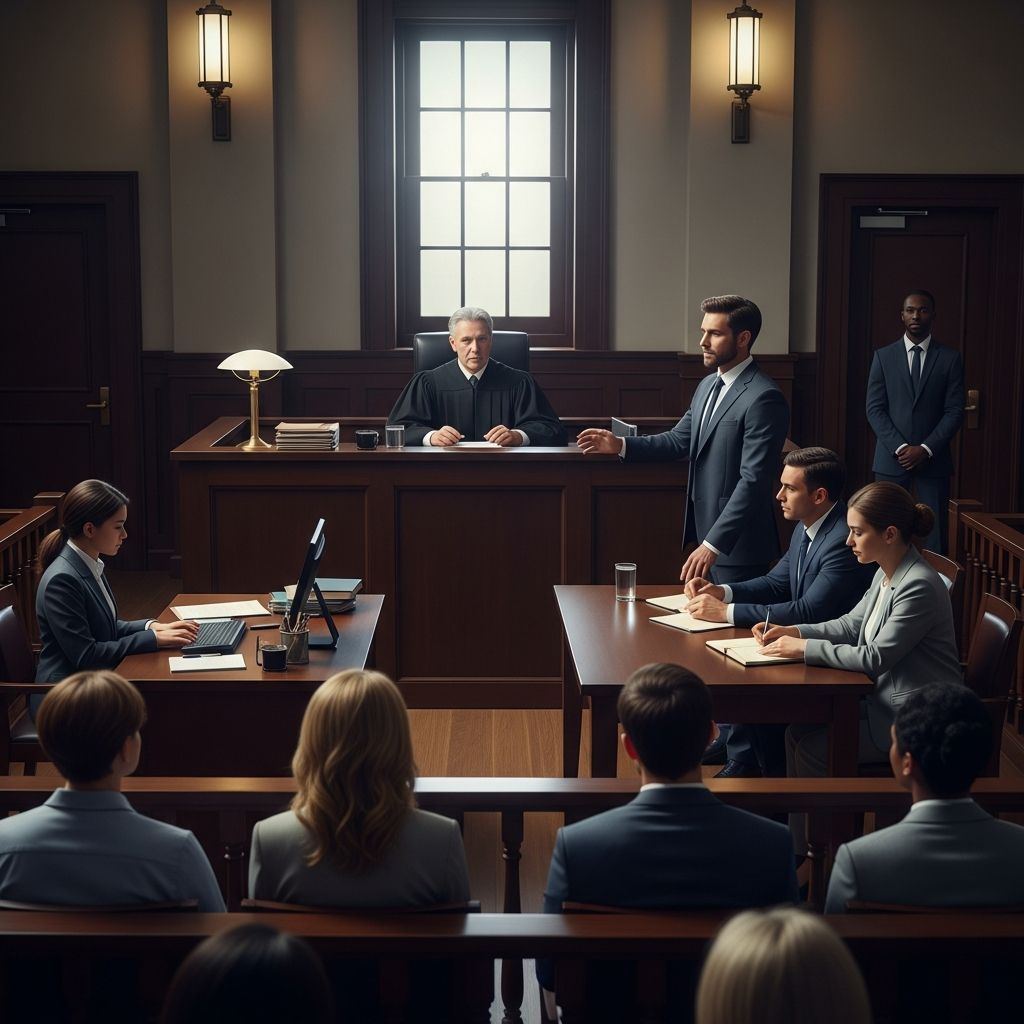 Learn how judges, lawyers, jurors, and courtroom staff work together to ensure fair trials and orderly justice.