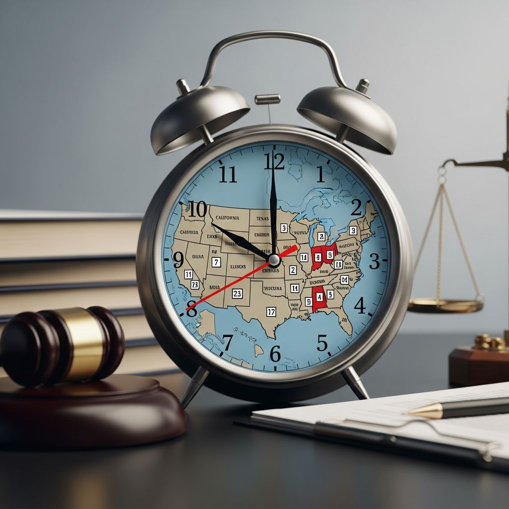 Understand workers’ compensation filing deadlines in every state so you can protect your right to wage-loss and medical benefits after a job-related injury.