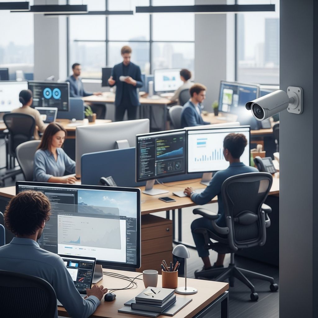 Understand when employers may use cameras at work, where the legal limits lie, and how employee privacy rights are protected.
