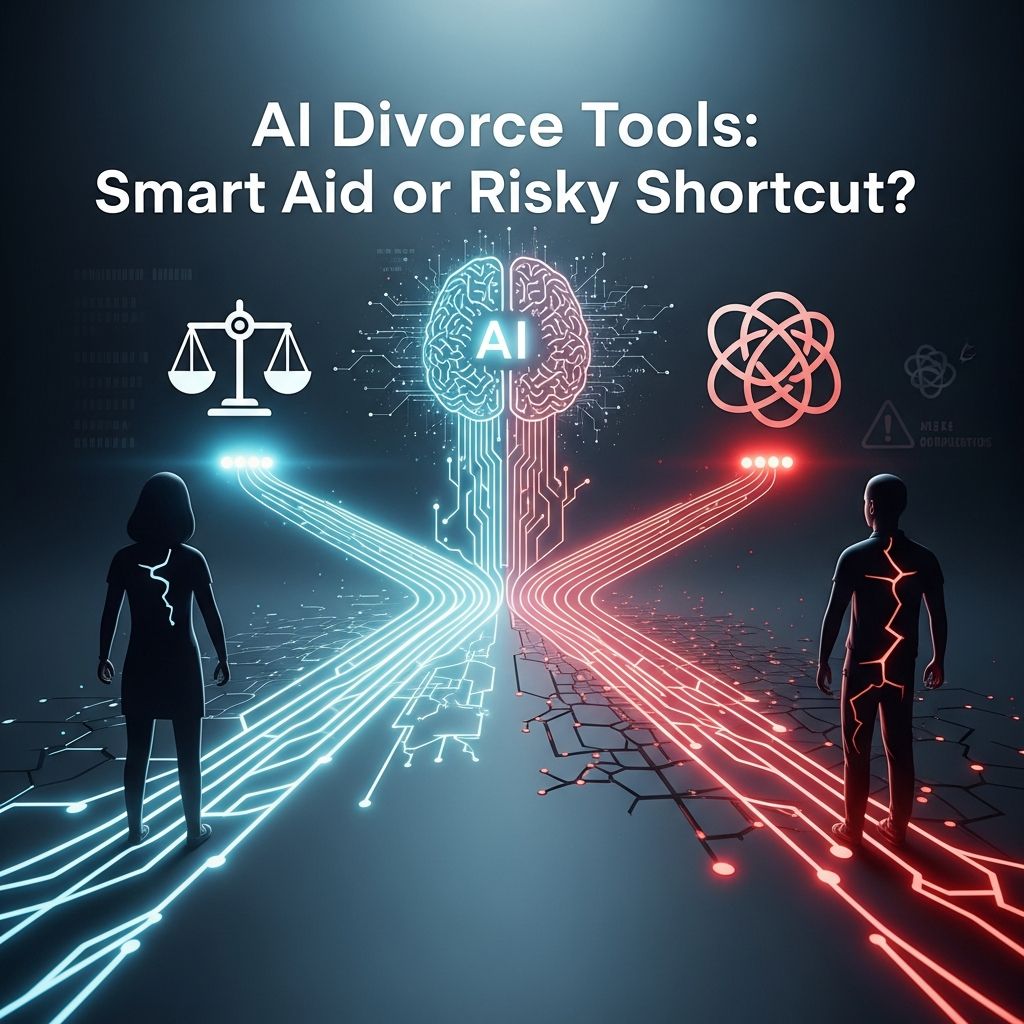 Discover how AI is reshaping divorce proceedings: its powerful benefits, critical limitations, and why human lawyers remain essential for complex cases.
