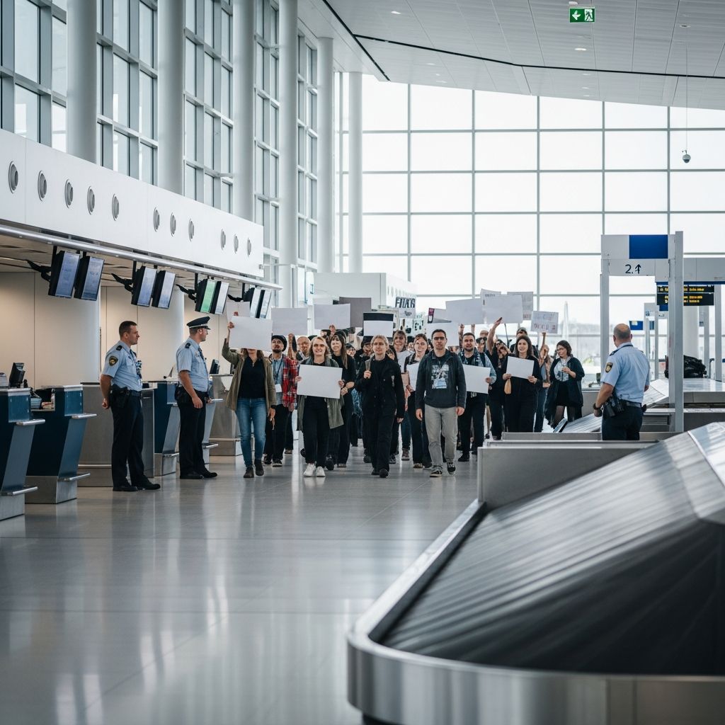 Understanding what is lawful when demonstrating at airports and navigating regulatory requirements.