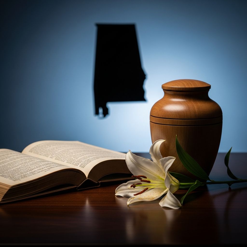 Comprehensive guide to Alabama's rules on burial, cremation, and alternative body dispositions for informed planning.