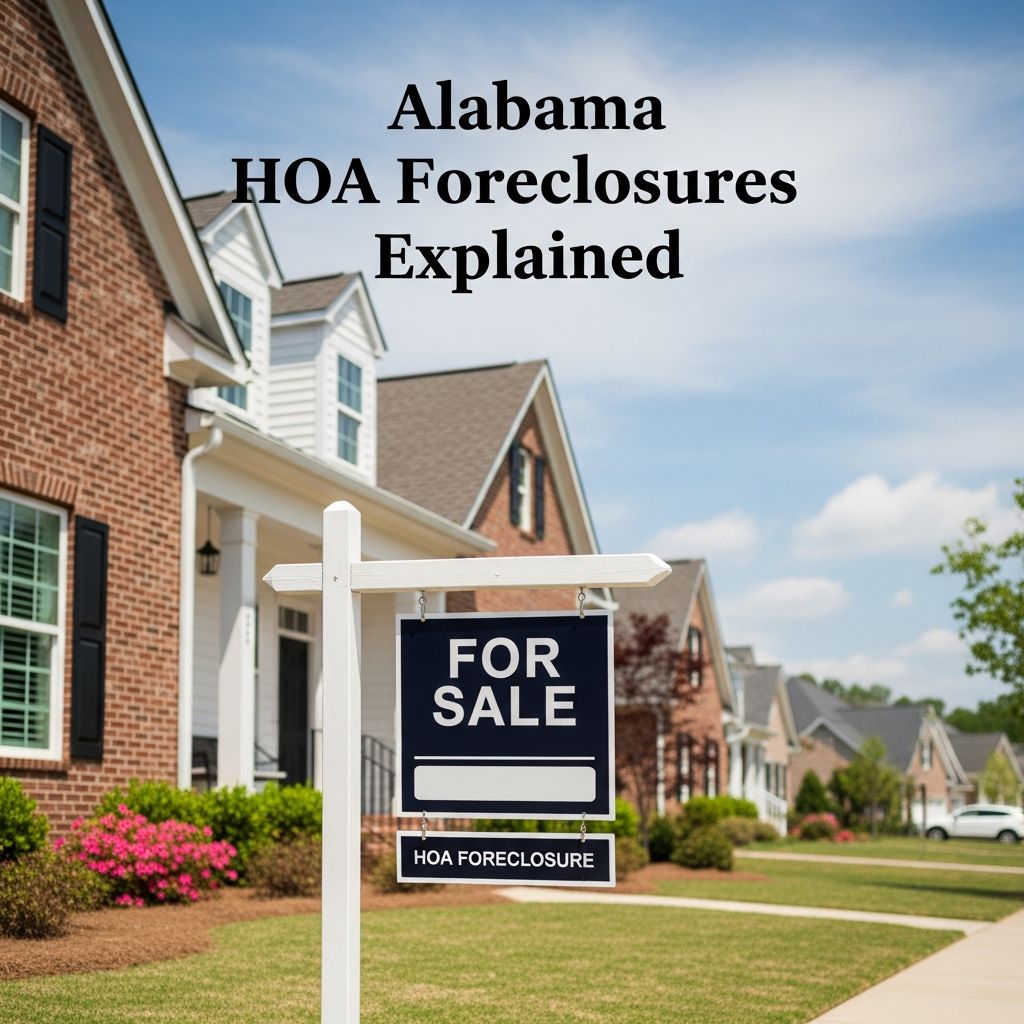 Comprehensive guide to HOA liens, foreclosure processes, homeowner protections, and strategies to avoid losing your home in Alabama.