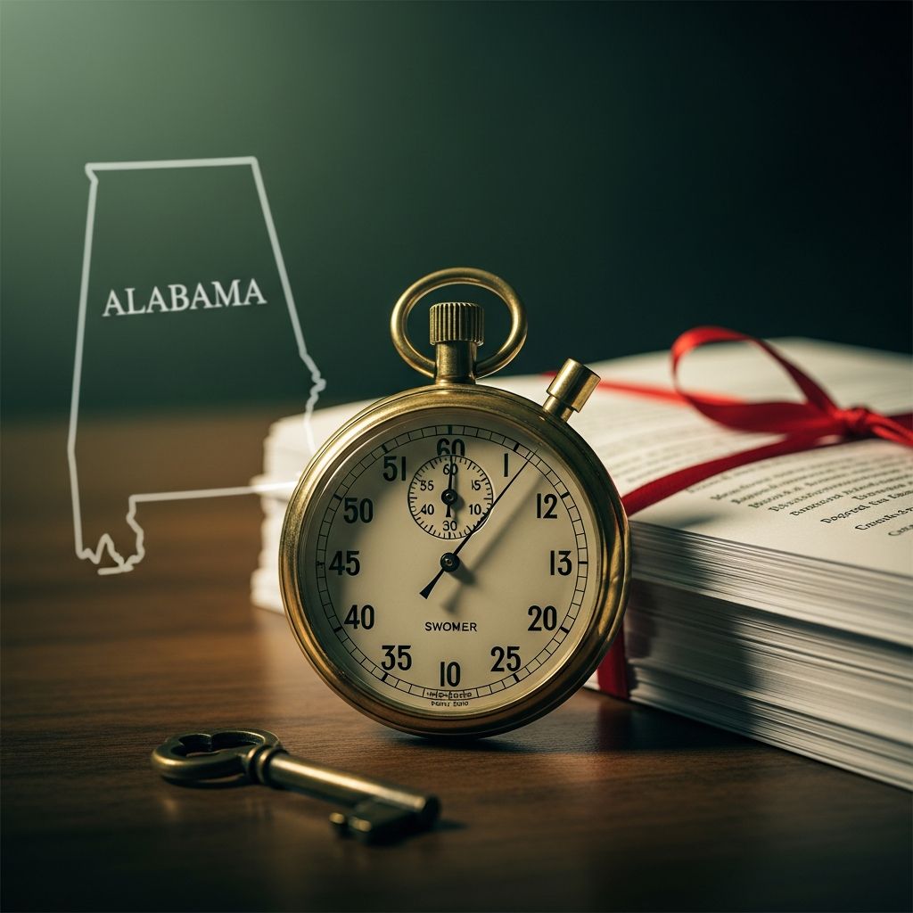 Master Alabama's two-year filing deadline for personal injury claims and understand critical exceptions.