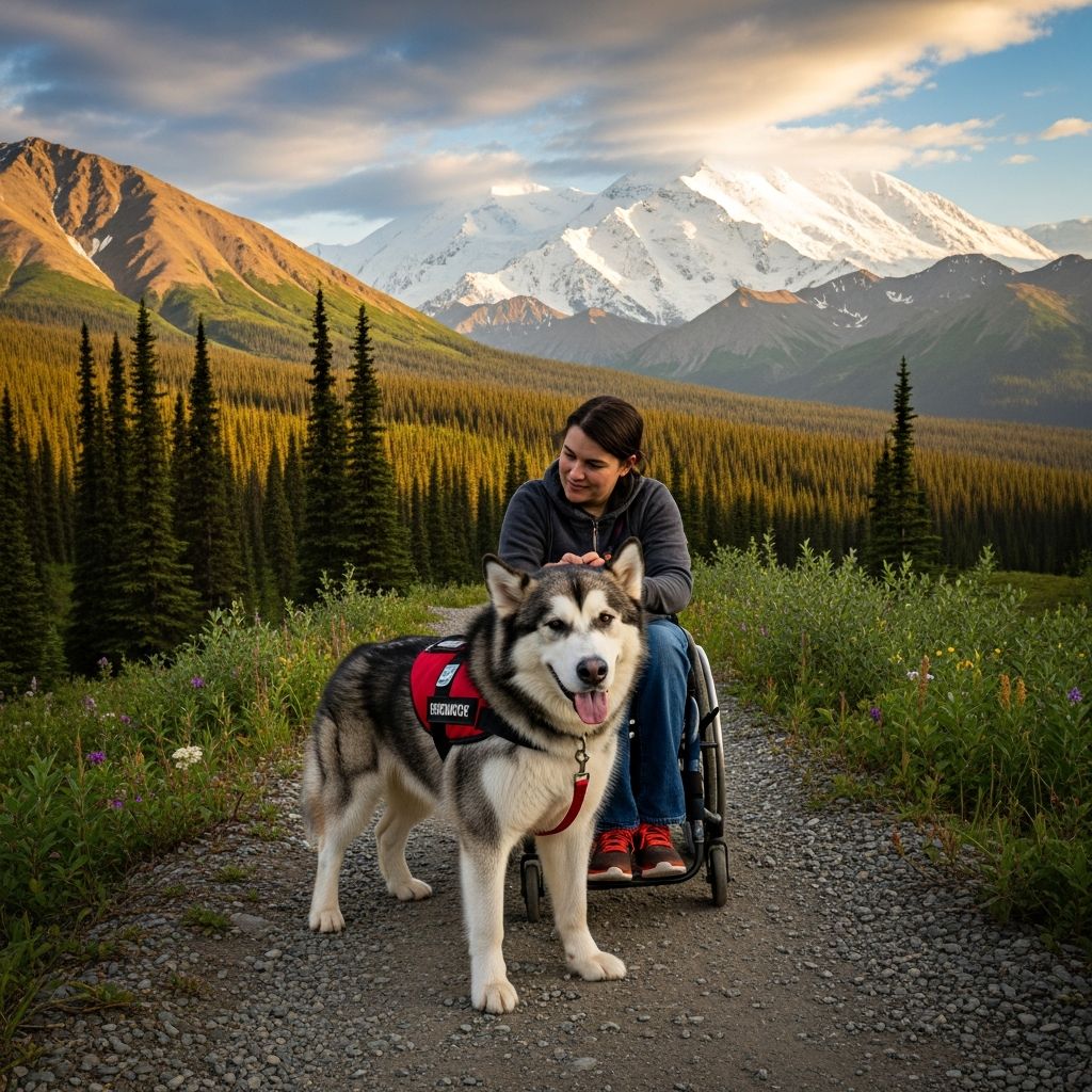 Comprehensive guide to Alaska's protections for service dogs in public and emotional support animals in housing under state and federal laws.