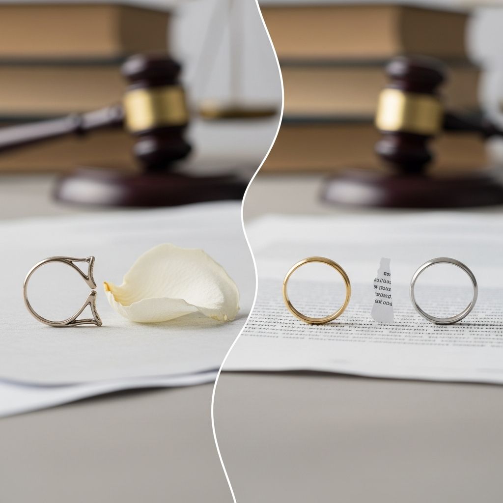 Understand the critical differences between annulment and divorce to make an informed choice.