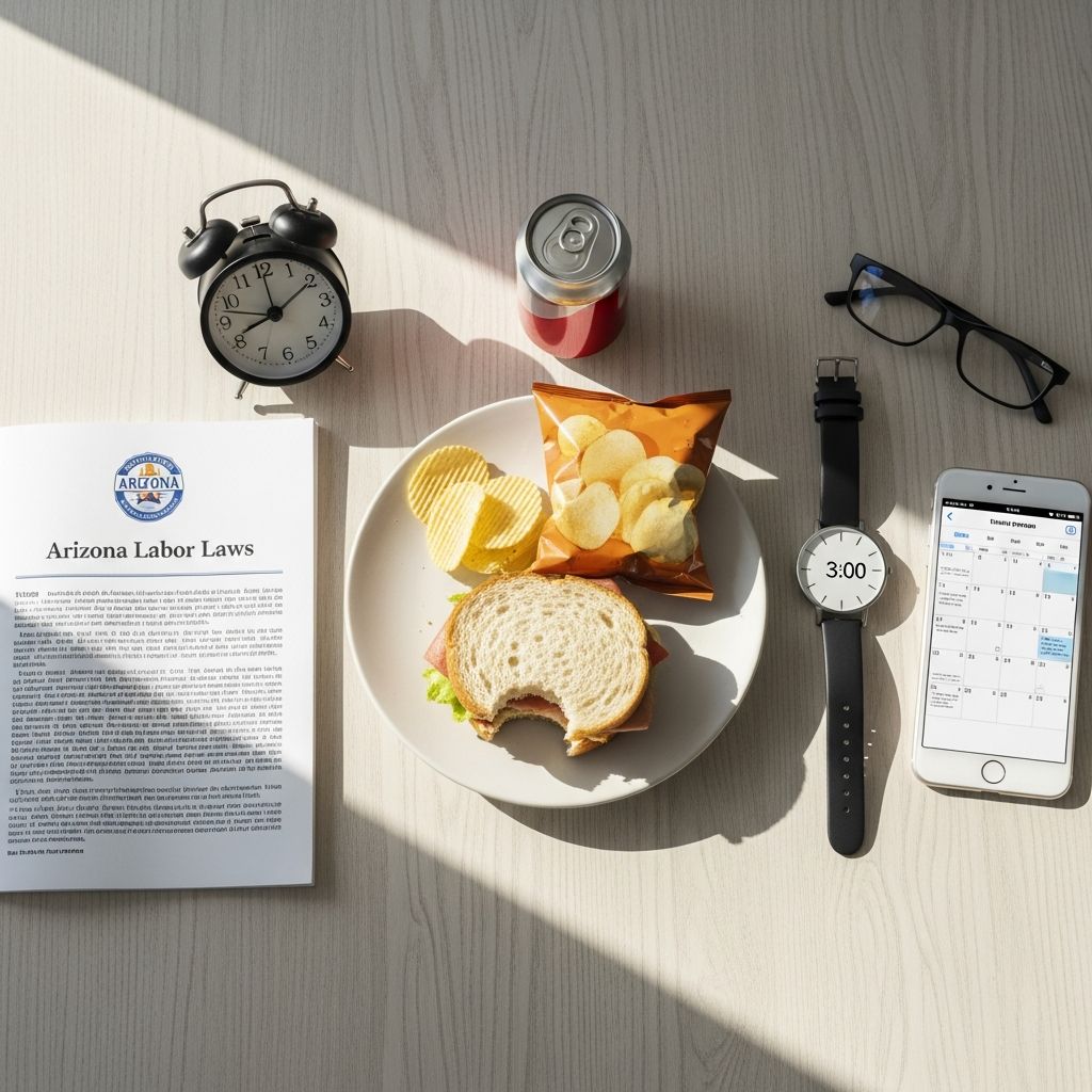 Understand Arizona's rules on meal and rest breaks for workers: no mandates but key federal guidelines apply.
