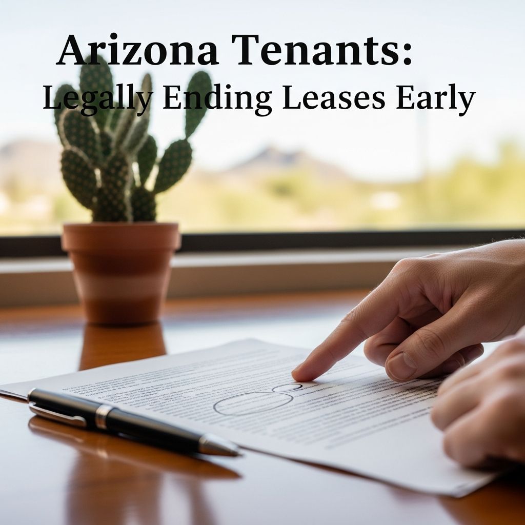 Discover your rights as an Arizona tenant to terminate a rental lease early without facing full financial penalties under state law.