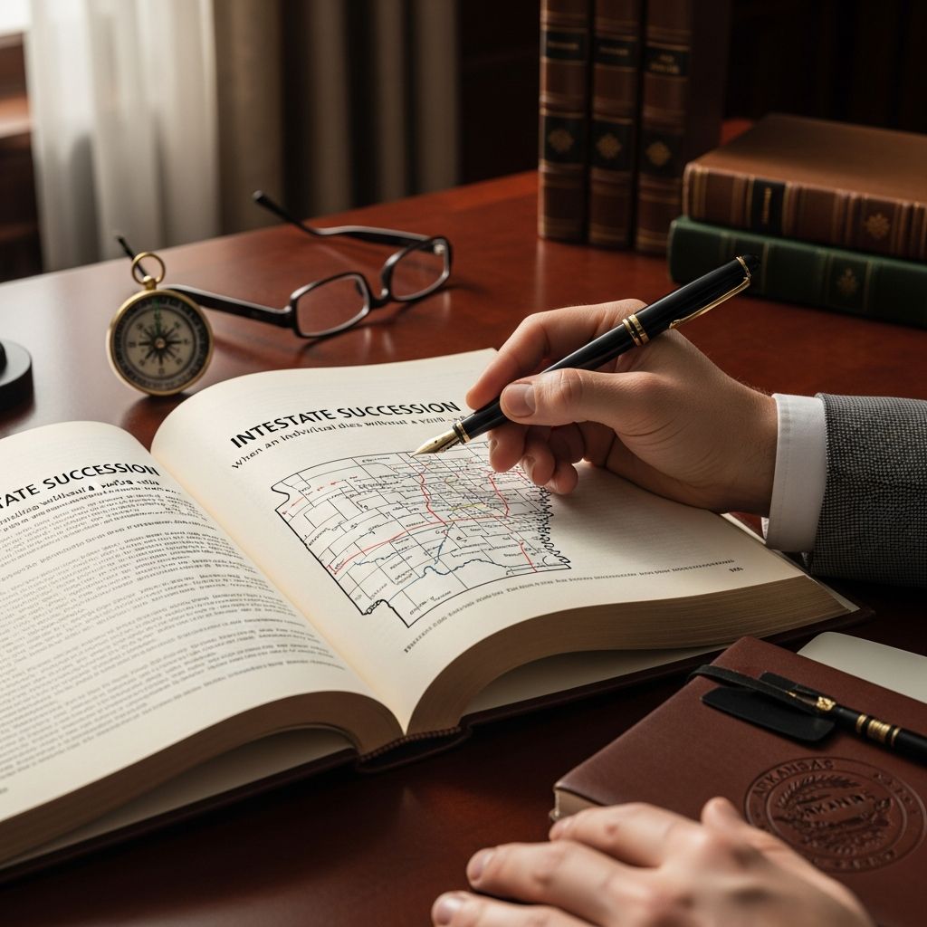 Understand how Arkansas distributes estates without a will, from spouses and children to distant relatives.