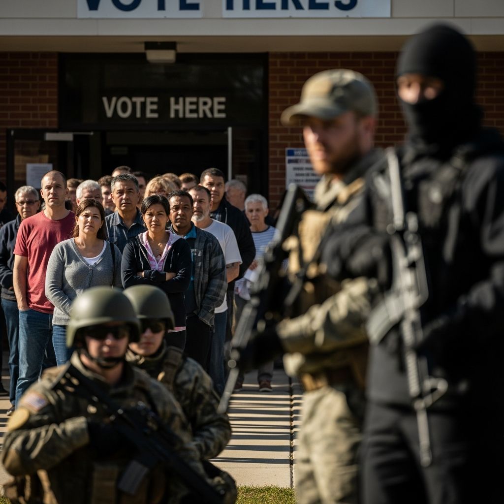 Know your legal protections and immediate steps if armed individuals or militias appear at voting sites to ensure safe elections.