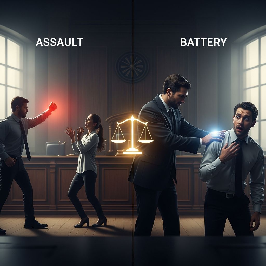 Unravel the differences between assault, battery, and aggravated forms to navigate criminal charges effectively and understand penalties.