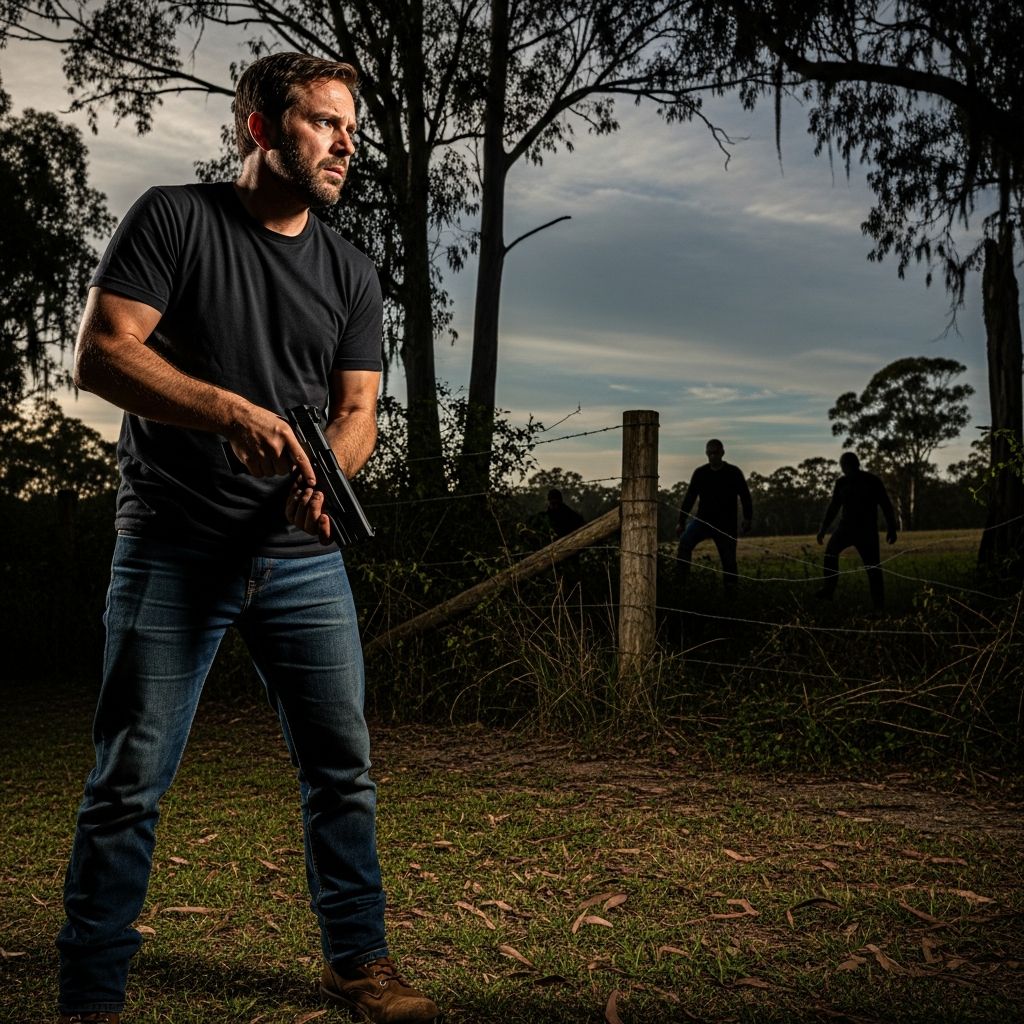 Understand when pointing a gun at a trespasser crosses into criminal territory and how to protect your property safely.