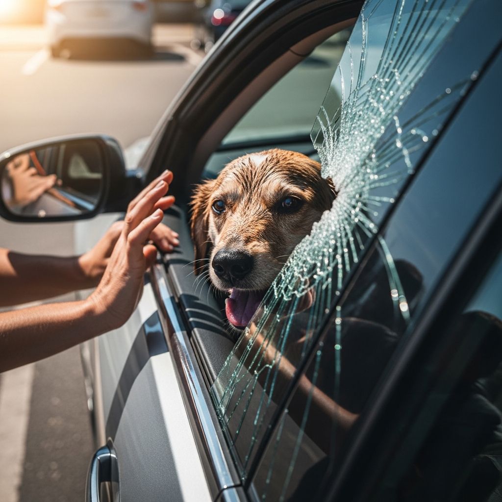 Understanding your legal rights when rescuing pets from hot vehicles in different states.