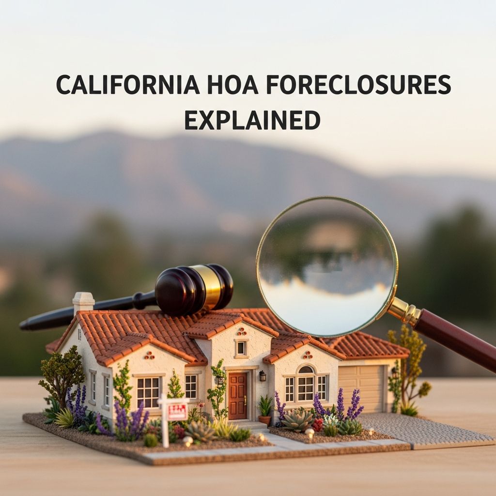 Understand your rights and protections against HOA foreclosures in California under the Davis-Stirling Act.