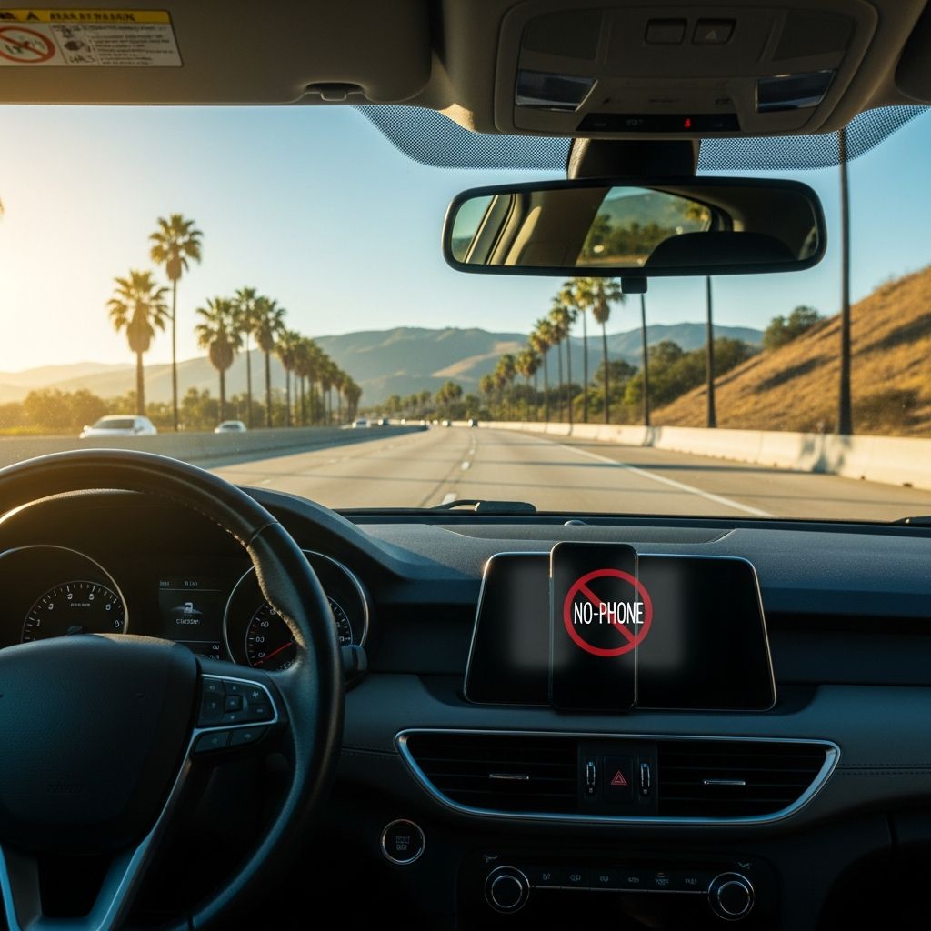 Master California's strict no-touch phone laws for drivers: fines, exceptions, and safety tips to stay legal and safe on the road.