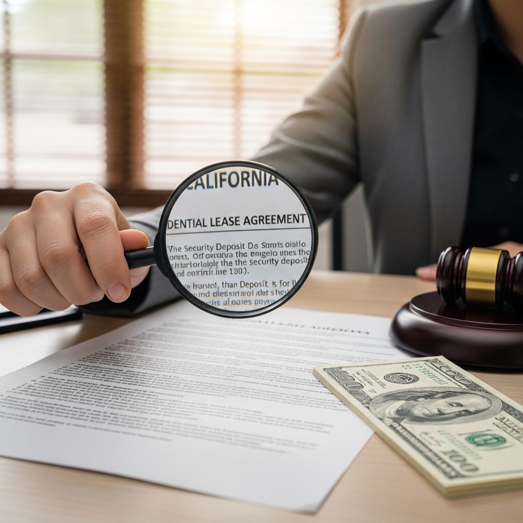 Navigate California's security deposit laws and resolve disputes effectively through small claims court.