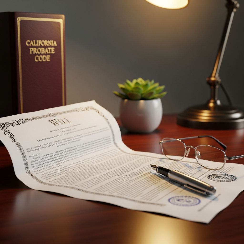 Essential steps and legal updates for drafting a valid will in California, ensuring your assets pass smoothly to heirs.