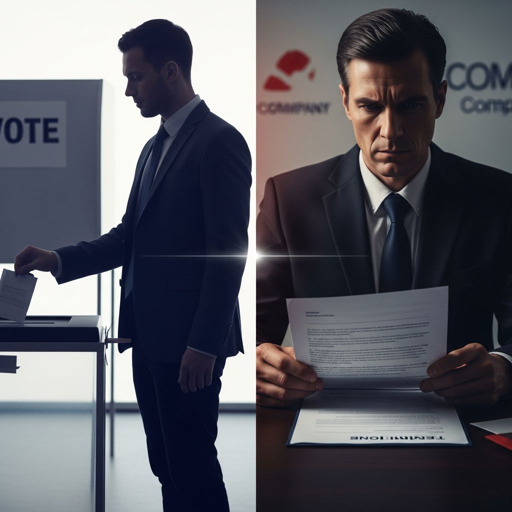 Navigating the legal boundaries of employee political involvement and employer rights in hiring and firing decisions.