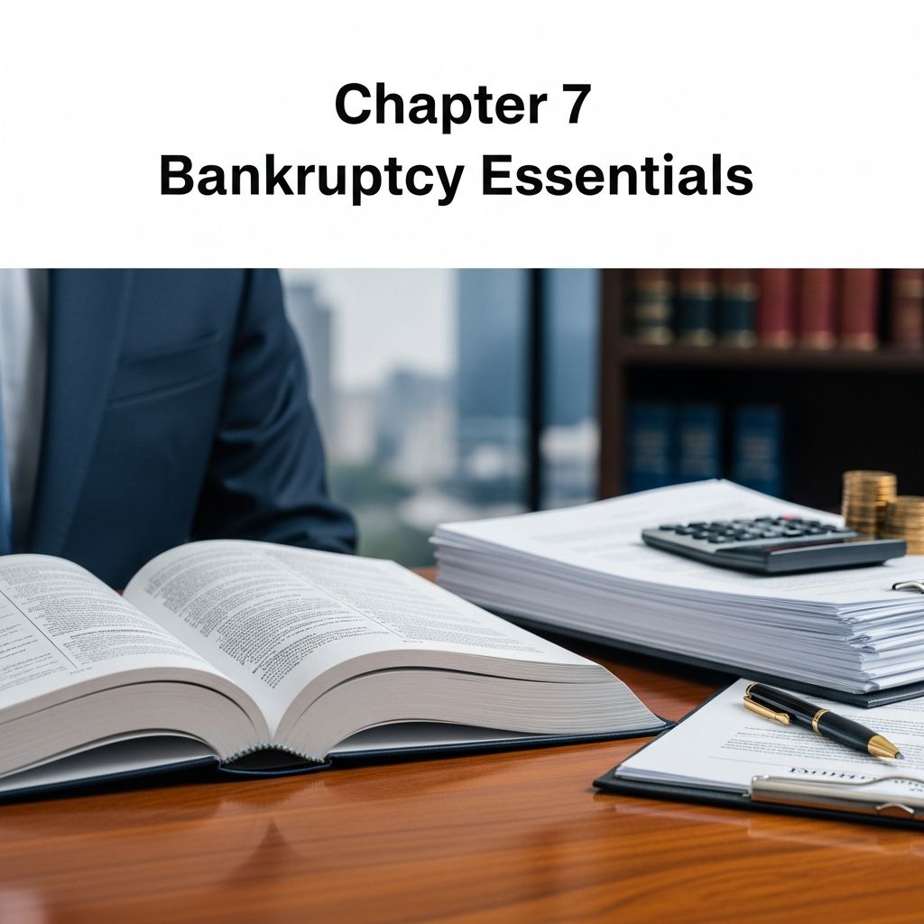 Master the essentials of Chapter 7 bankruptcy: from eligibility and process to exemptions and long-term impacts for lasting debt relief.