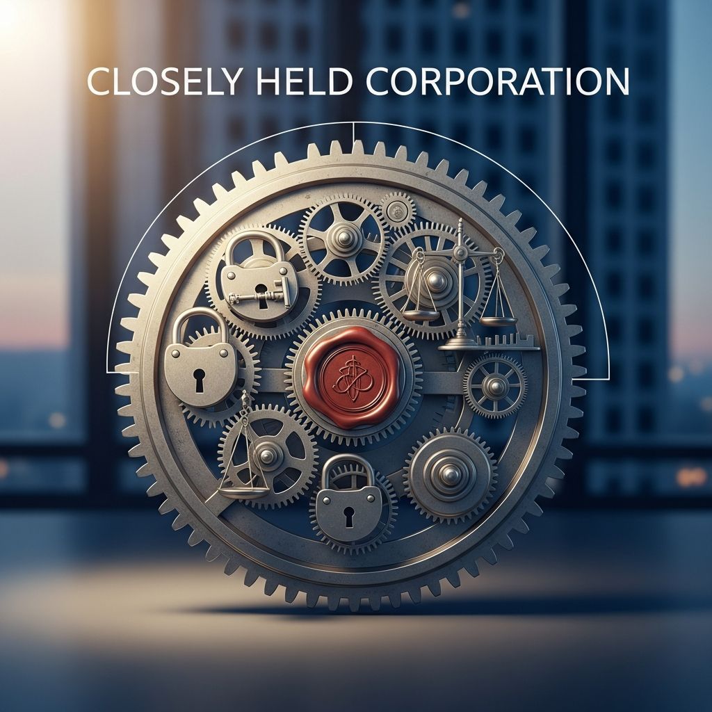 Discover the essentials of closely held corporations: ownership, benefits, challenges, and legal considerations for small business owners.