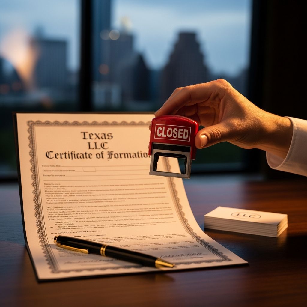 Master the full process of shutting down your Texas LLC with our detailed step-by-step instructions and essential legal tips.