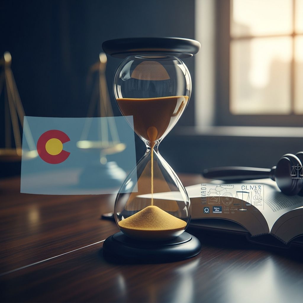 Navigate Colorado's personal injury claim filing deadlines and legal timeframes for maximum compensation.