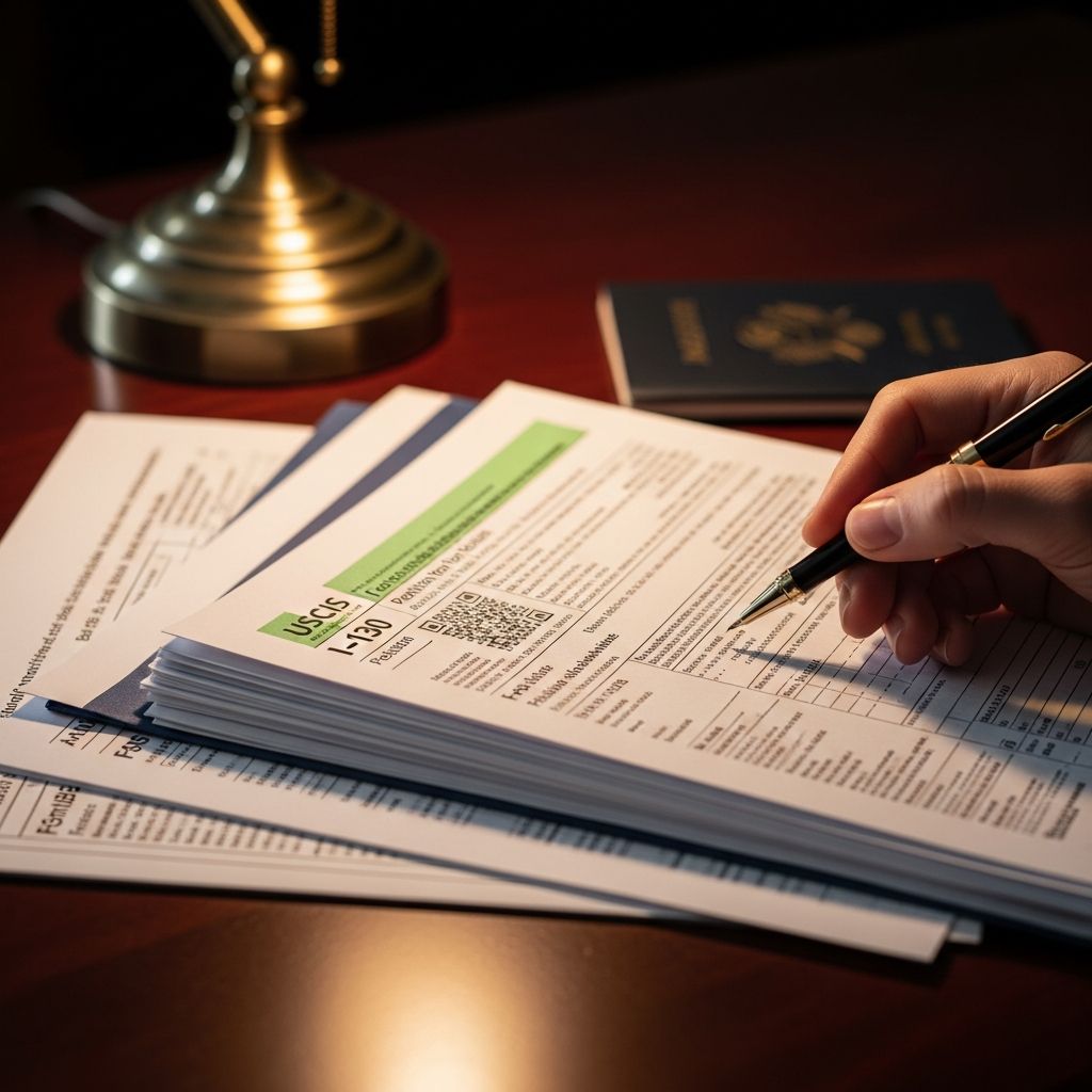 Learn when and how to submit Form I-130 alongside green card applications for faster family reunification.