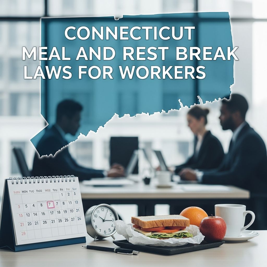 Connecticut Meal and Rest Break Laws for Workers Essential guide to Connecticut's rules on meal periods, rest breaks, exceptions, and employee rights for fair workplace scheduling.