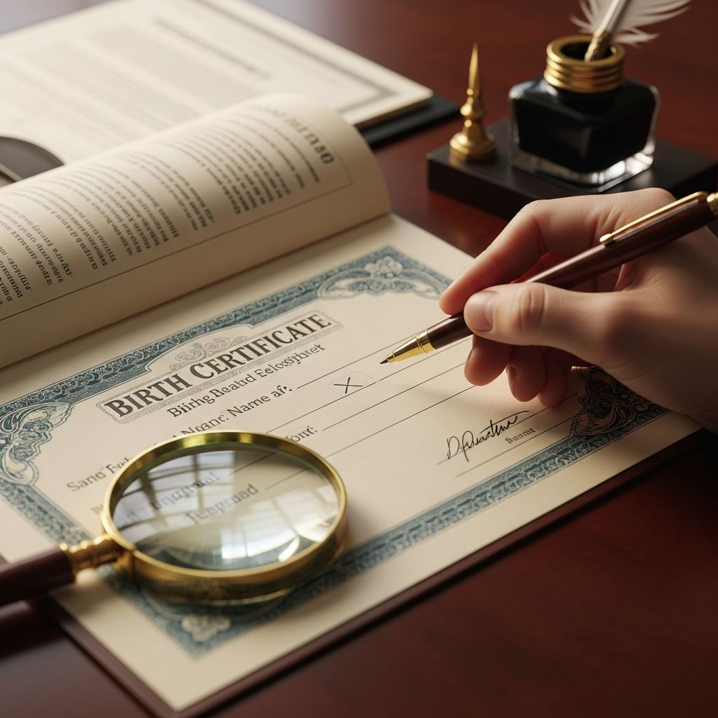 Learn essential steps to amend incorrect names on birth certificates, from simple fixes to court orders, ensuring accurate legal identity.