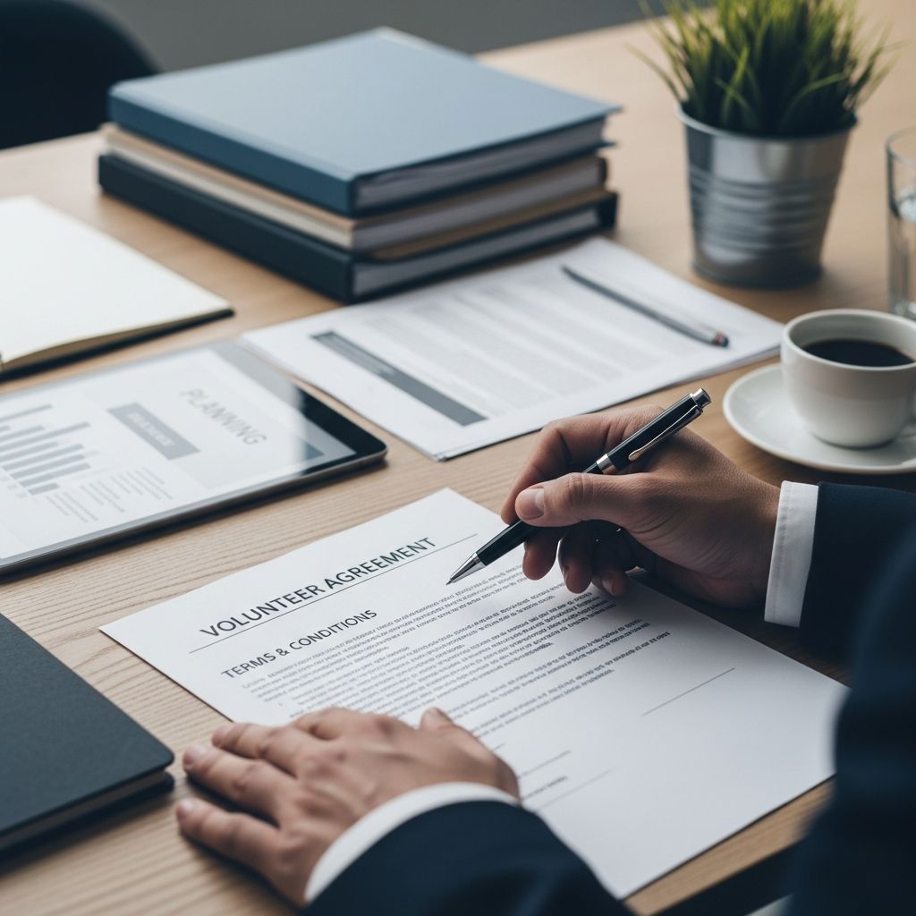Master the art of creating volunteer agreements that protect your business, clarify expectations, and foster positive relationships with unpaid contributors.