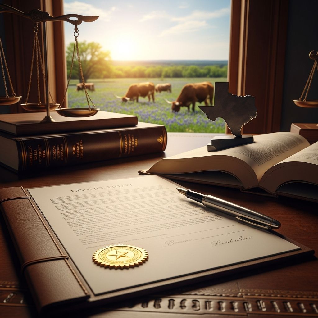 Comprehensive guide to establishing a revocable living trust in Texas for probate avoidance and asset protection.
