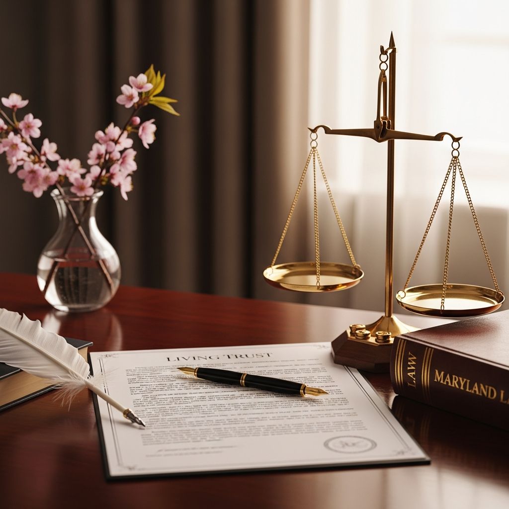 Discover how to establish a revocable living trust in Maryland to bypass probate, safeguard assets, and secure your legacy efficiently.