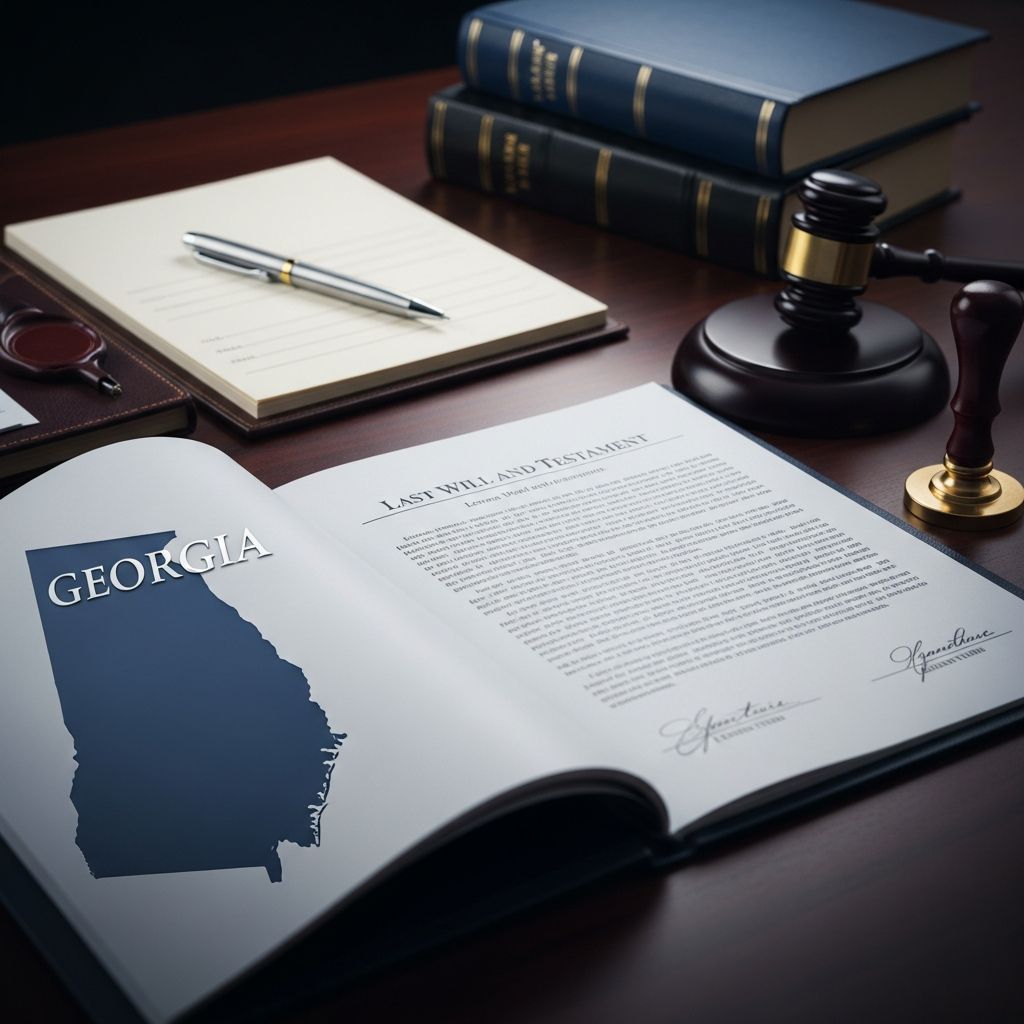 Comprehensive guide to drafting, executing, and probating a legally binding will under Georgia law for secure asset distribution.
