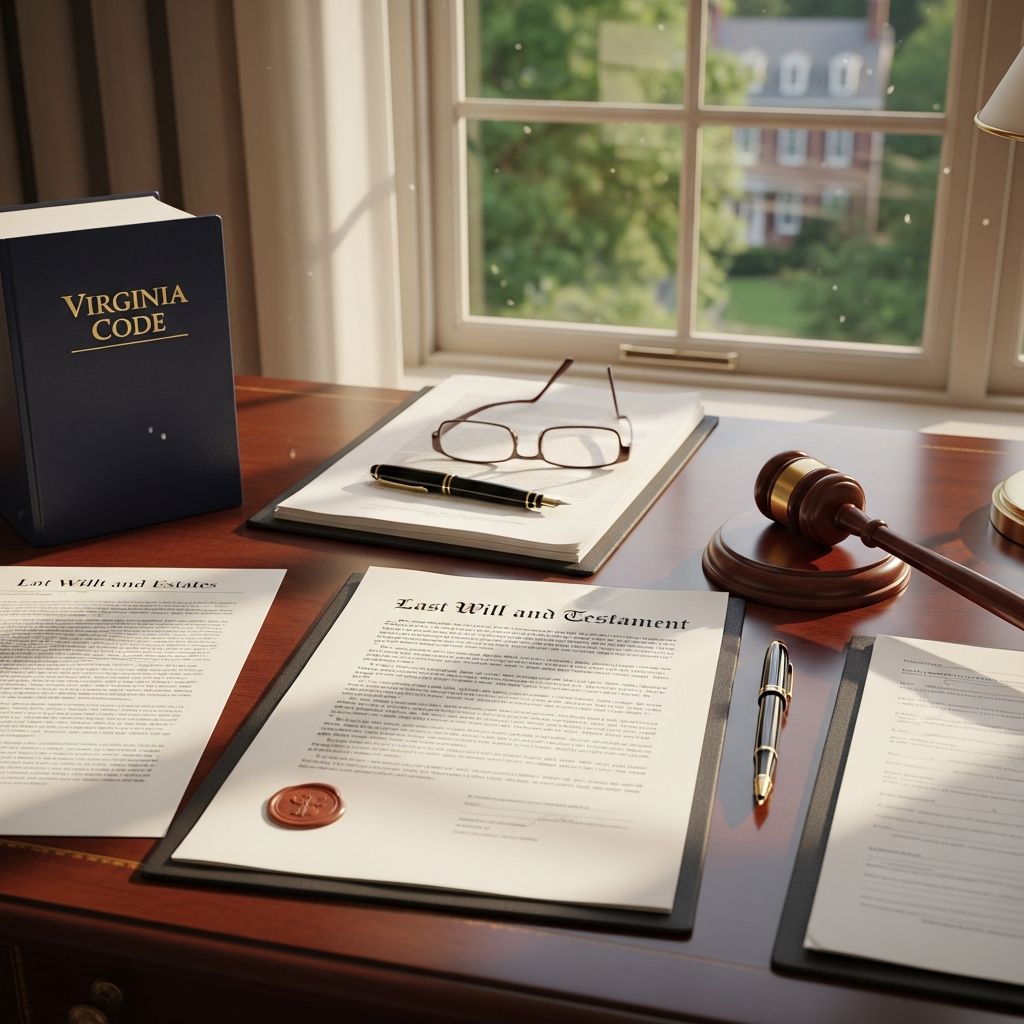 Comprehensive guide to drafting, executing, and validating wills under Virginia law for secure estate distribution.