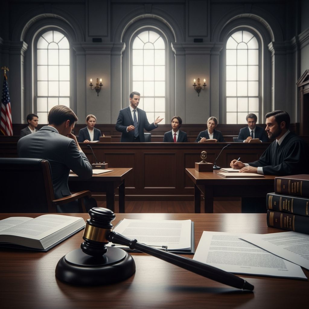 Comprehensive guide to the stages of a criminal trial from arraignment to verdict and sentencing.
