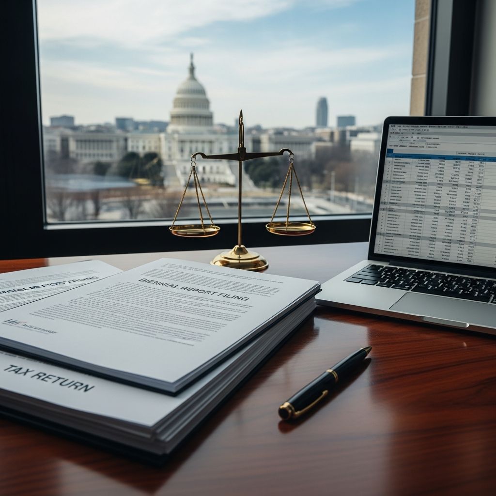 Master biennial reporting and tax obligations for District of Columbia LLCs to ensure ongoing compliance and avoid penalties.