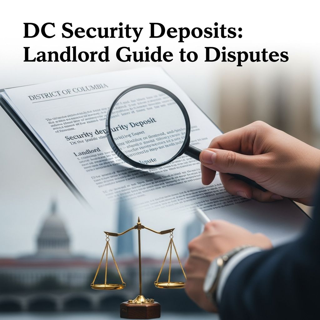 Master Washington DC security deposit rules: limits, returns, deductions, and small claims strategies for landlords.