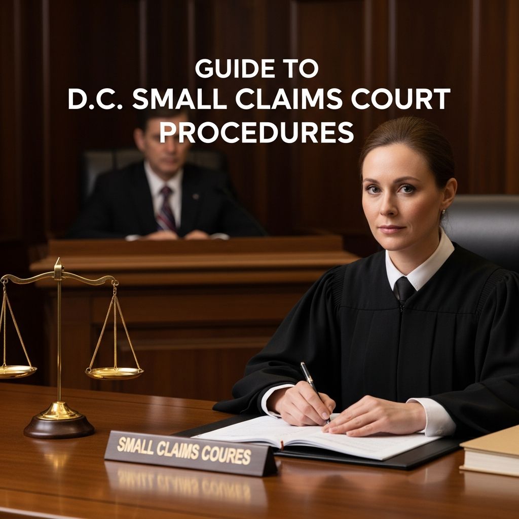 Comprehensive guide to filing, serving, and winning cases in Washington D.C. Small Claims Court for disputes up to $10,000.