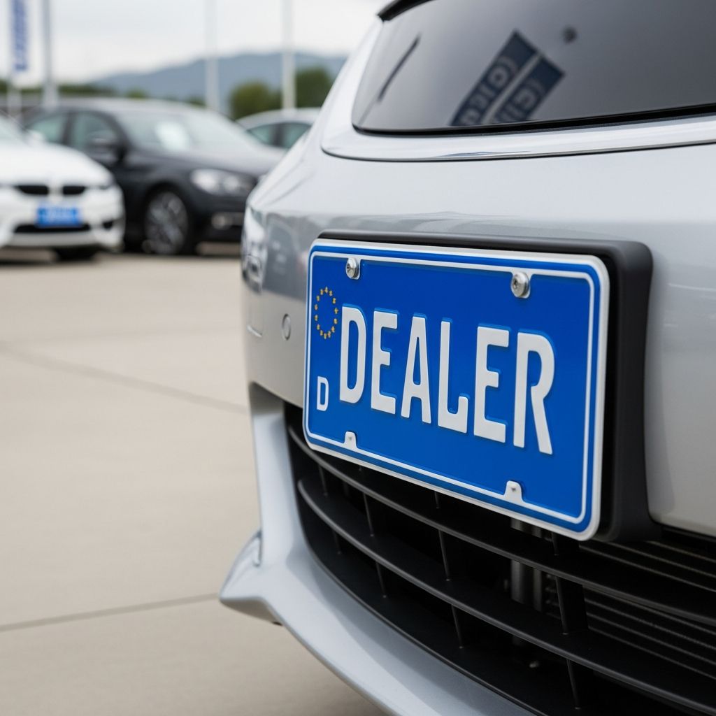 A comprehensive guide to dealer plate regulations, authorized uses, and compliance requirements.