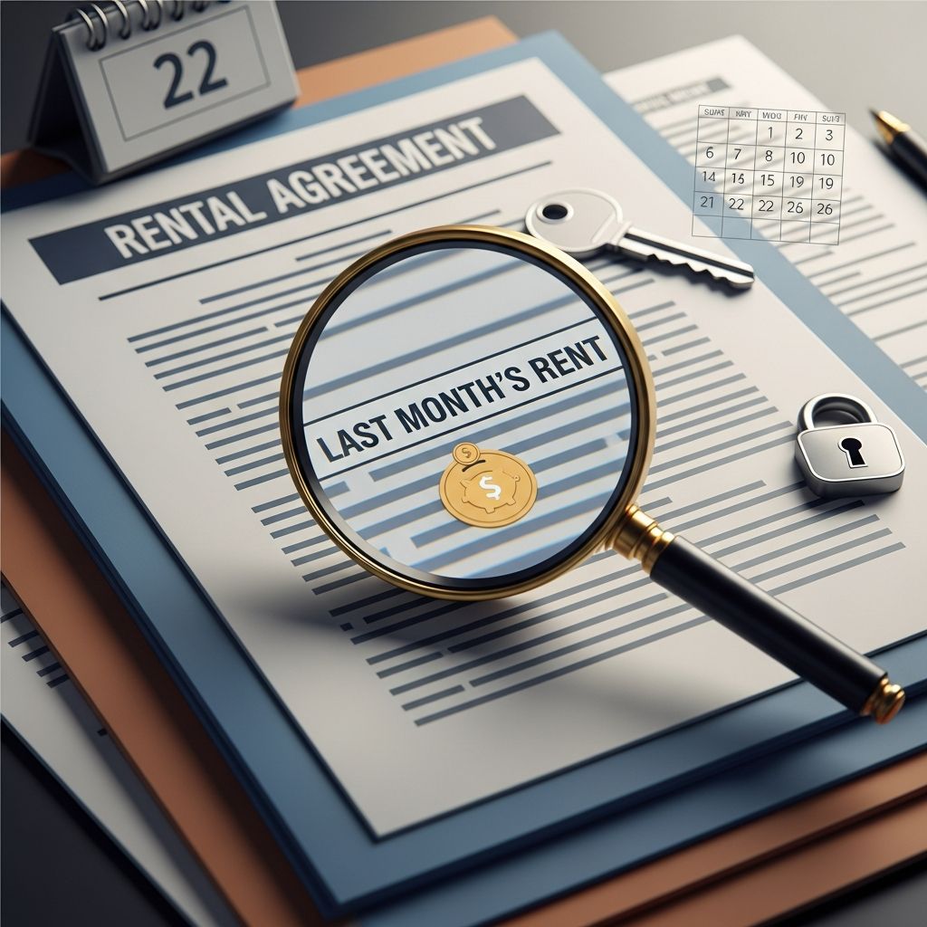 Unravel the essentials of last month's rent: its purpose, legal use, state variations, and tips for tenants and landlords alike.