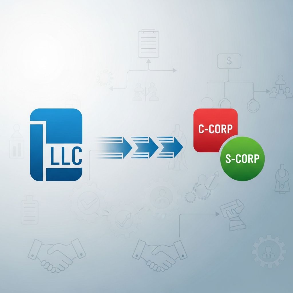 Comprehensive guide to transforming your Delaware LLC into a C-Corp or S-Corp for optimal growth and tax benefits.