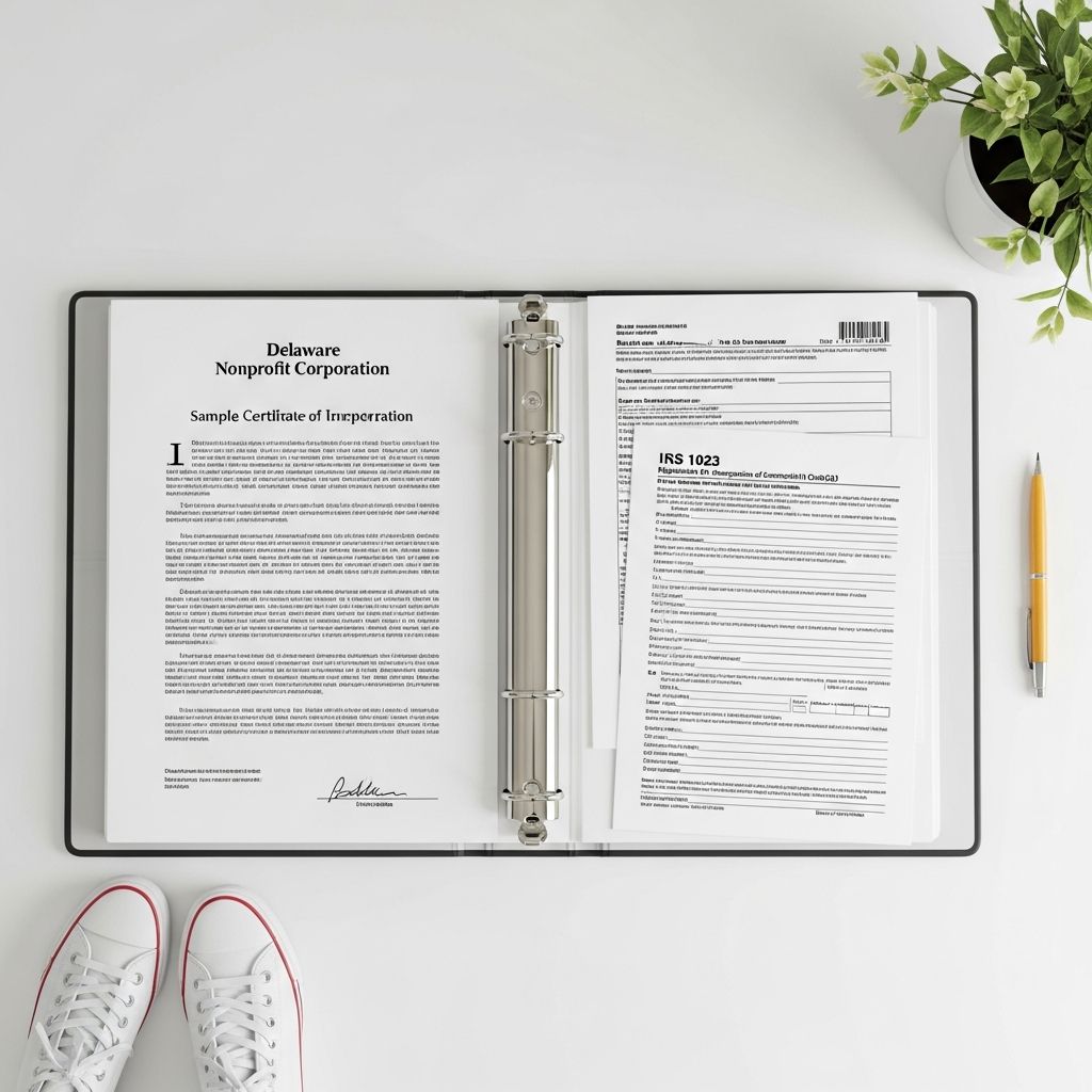 Step-by-step roadmap for launching and legally establishing your nonprofit organization in Delaware.