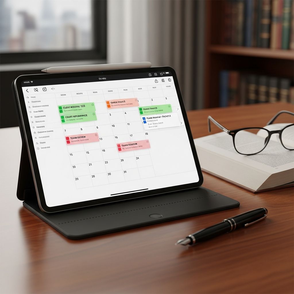 Streamline your law firm's deadline management with intelligent scheduling solutions.