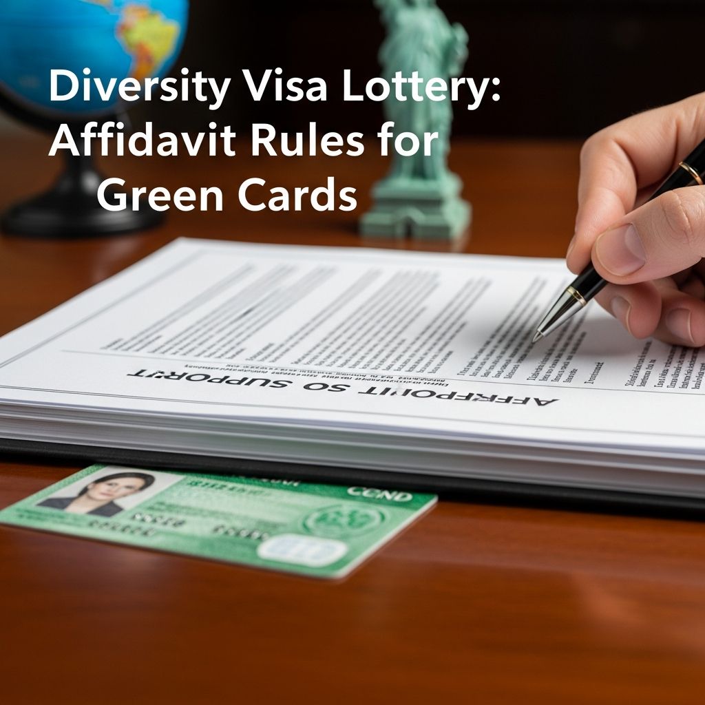 Unlock green card success through the DV lottery: Learn affidavit exemptions, application steps, and key requirements for winners worldwide.