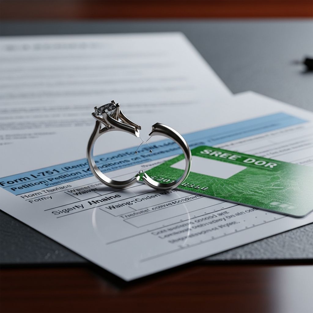 Learn how to protect your U.S. residency after divorcing a sponsoring spouse through the I-751 waiver process and proving a genuine marriage.